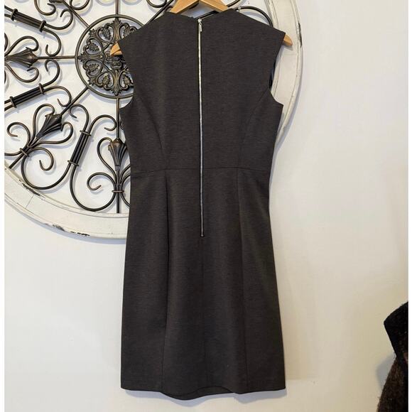 Rebecca Taylor Studded Black Sheath Dress Size 4 Metallic Accent Cocktail Dress - Picture 4 of 9
